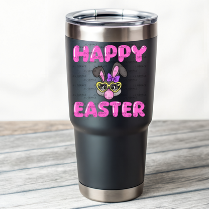 Happy Easter Bunny Glasses Bubblegum Clipart Sublimation PNG