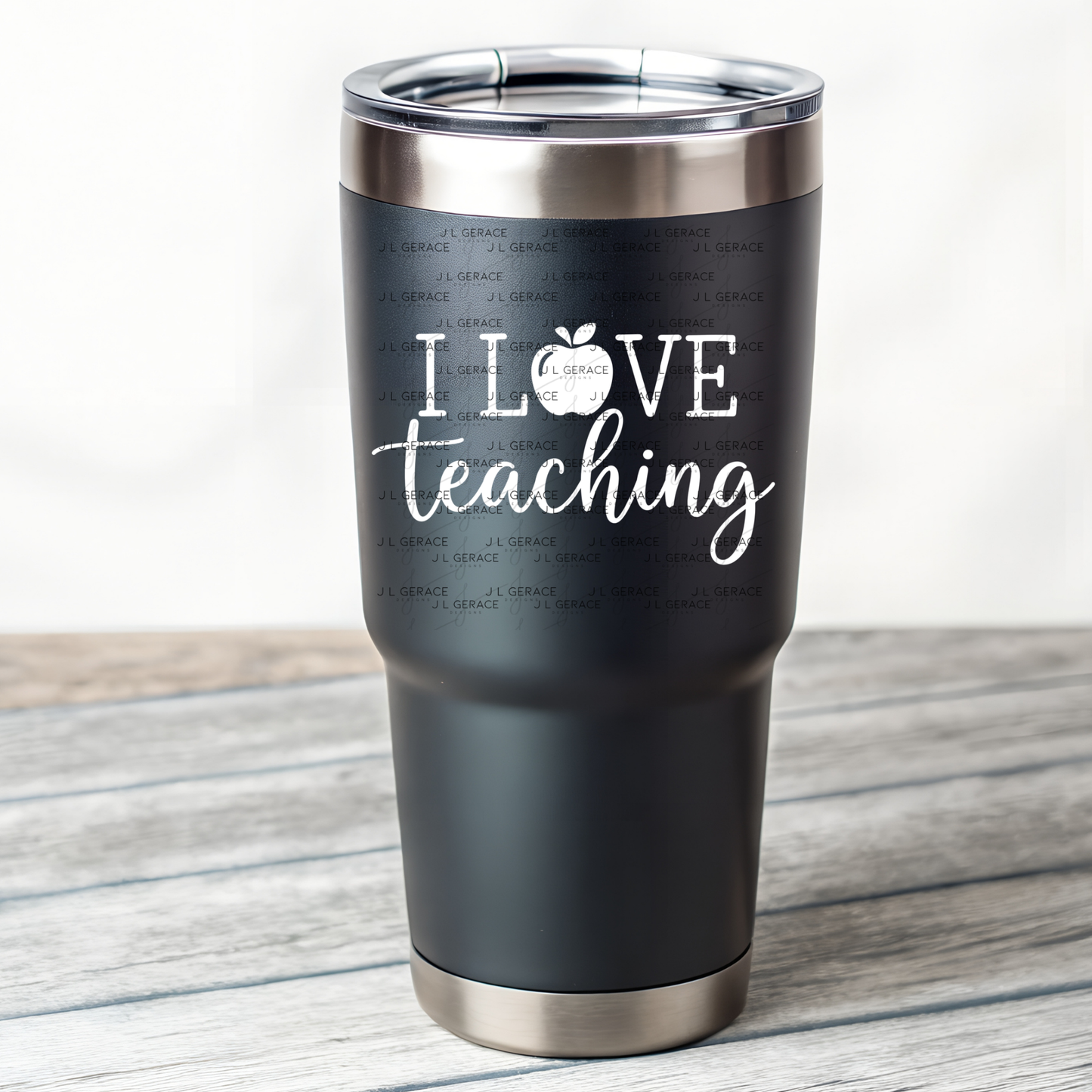 I Love Teaching Apple Teacher Colorful PNG (2 Colors)