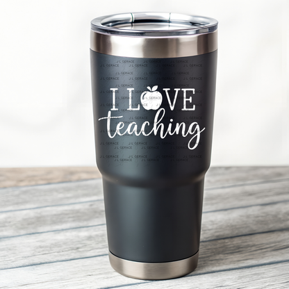 I Love Teaching Apple Teacher Colorful PNG (2 Colors)