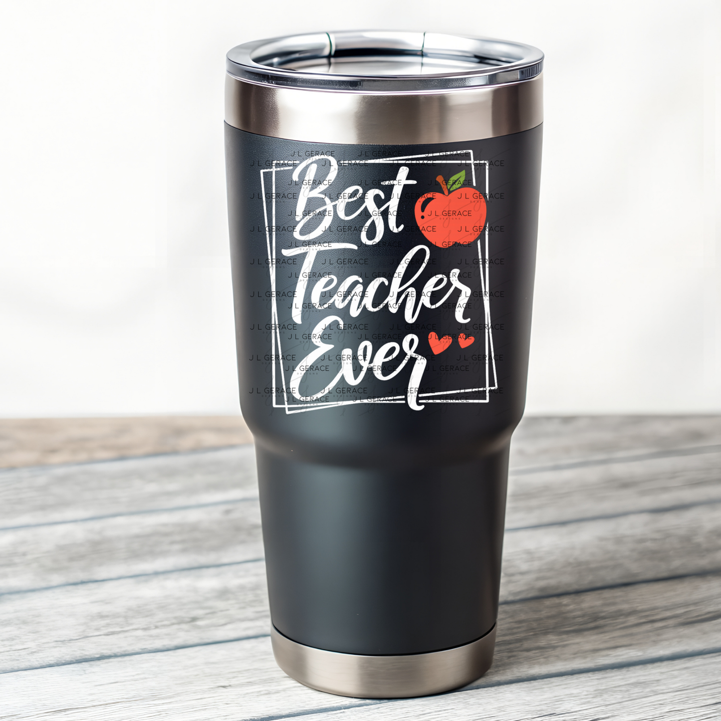 Best Teacher Ever Apple PNG (2 Colors)