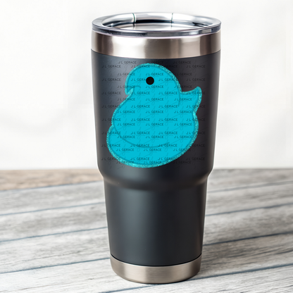 Blue Glitter Easter Peep Chick Clipart Sublimation PNG
