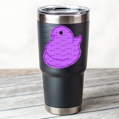 Purple Glitter Easter Peep Chick Clipart Sublimation PNG