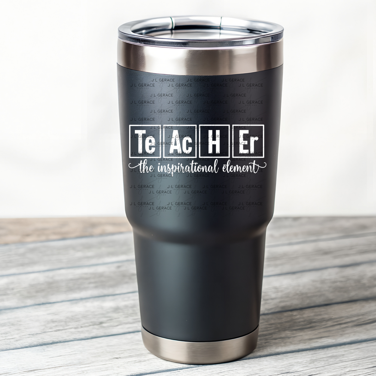 Teacher The Inspirational Element PNG (2 Colors)