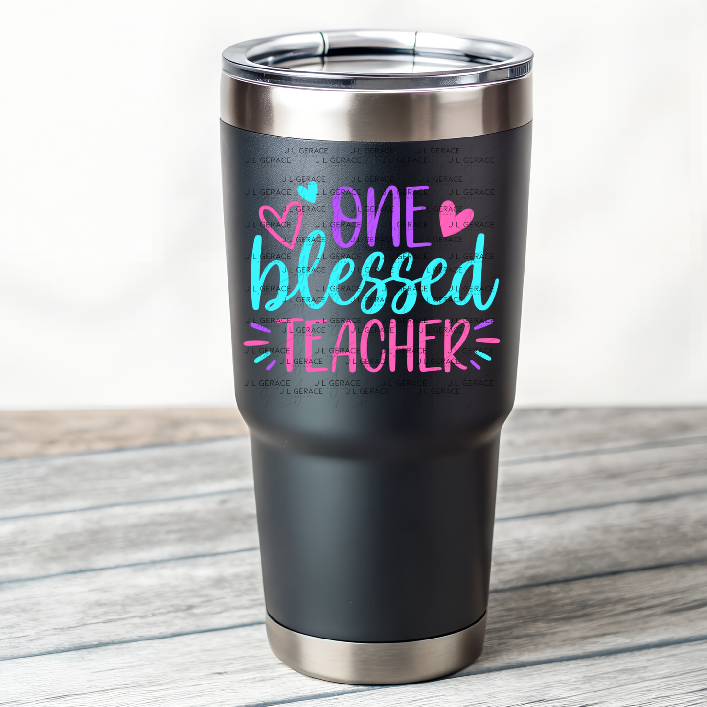 One Blessed Teacher Color PNG