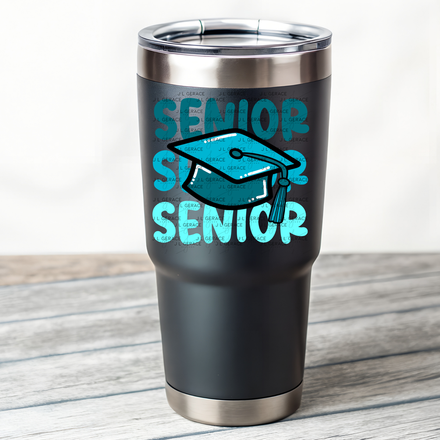 Senior PNG – Teal Graduation Cap Senior Design