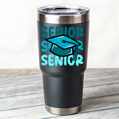 Senior PNG – Teal Graduation Cap Senior Design
