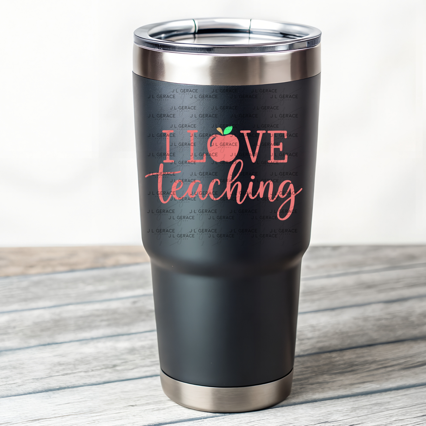 I Love Teaching Apple Teacher Colorful PNG