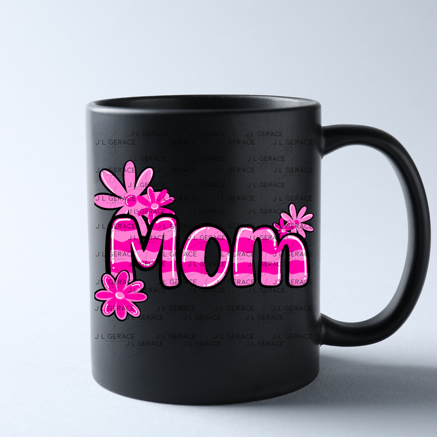 Mom Daisy Floral Pink PNG Design