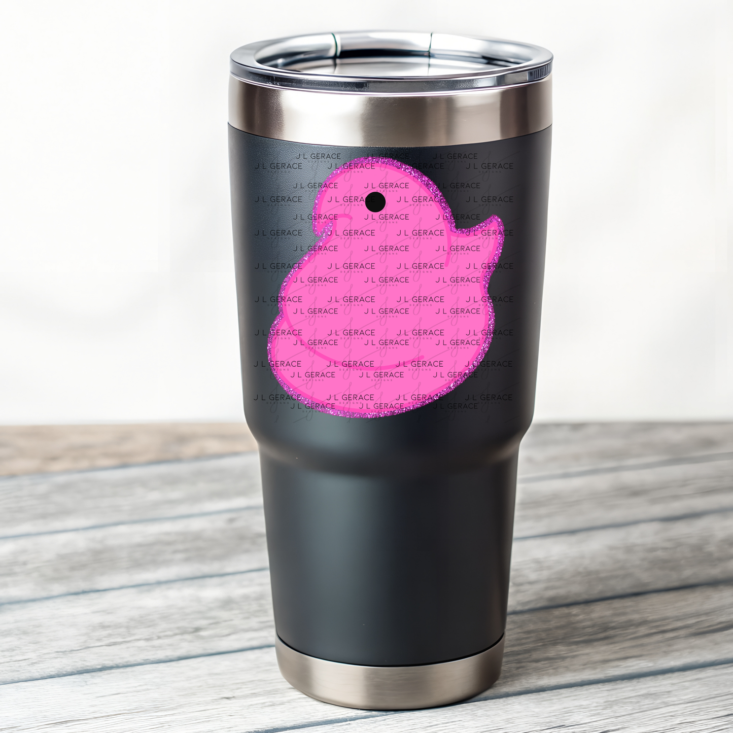 Pink Glitter Easter Peep Chick Clipart Sublimation PNG