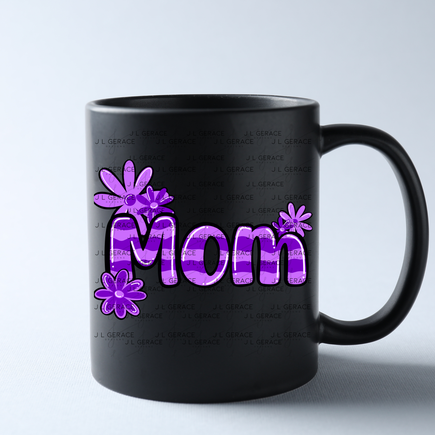 Mom Daisy Floral Purple PNG Design