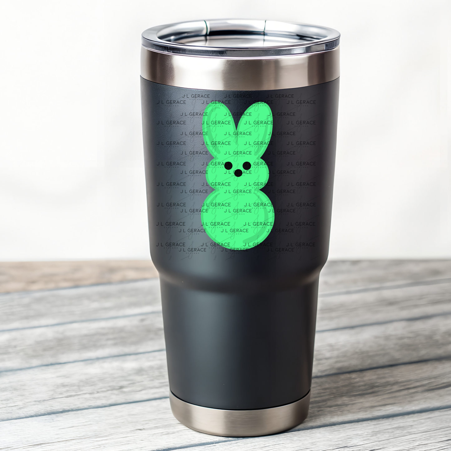 Green Bunny Peep Easter Clipart Sublimation PNG