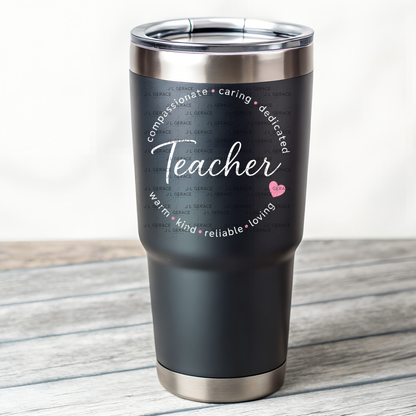 Compassionate Caring Dedicated Teacher PNG Bundle (2 Colors)