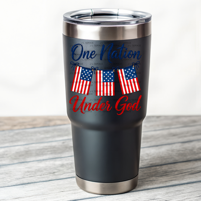 One Nation Under God Patriotic PNG Design