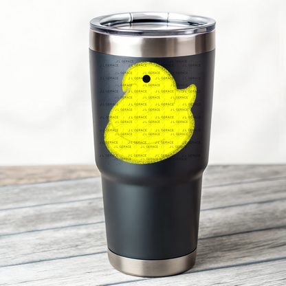 Yellow Glitter Easter Peep Chick Clipart Sublimation PNG