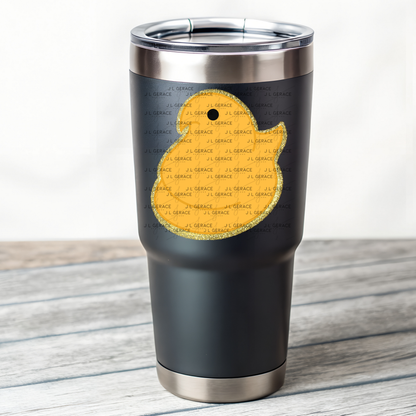 Orange Glitter Easter Peep Chick Clipart Sublimation PNG
