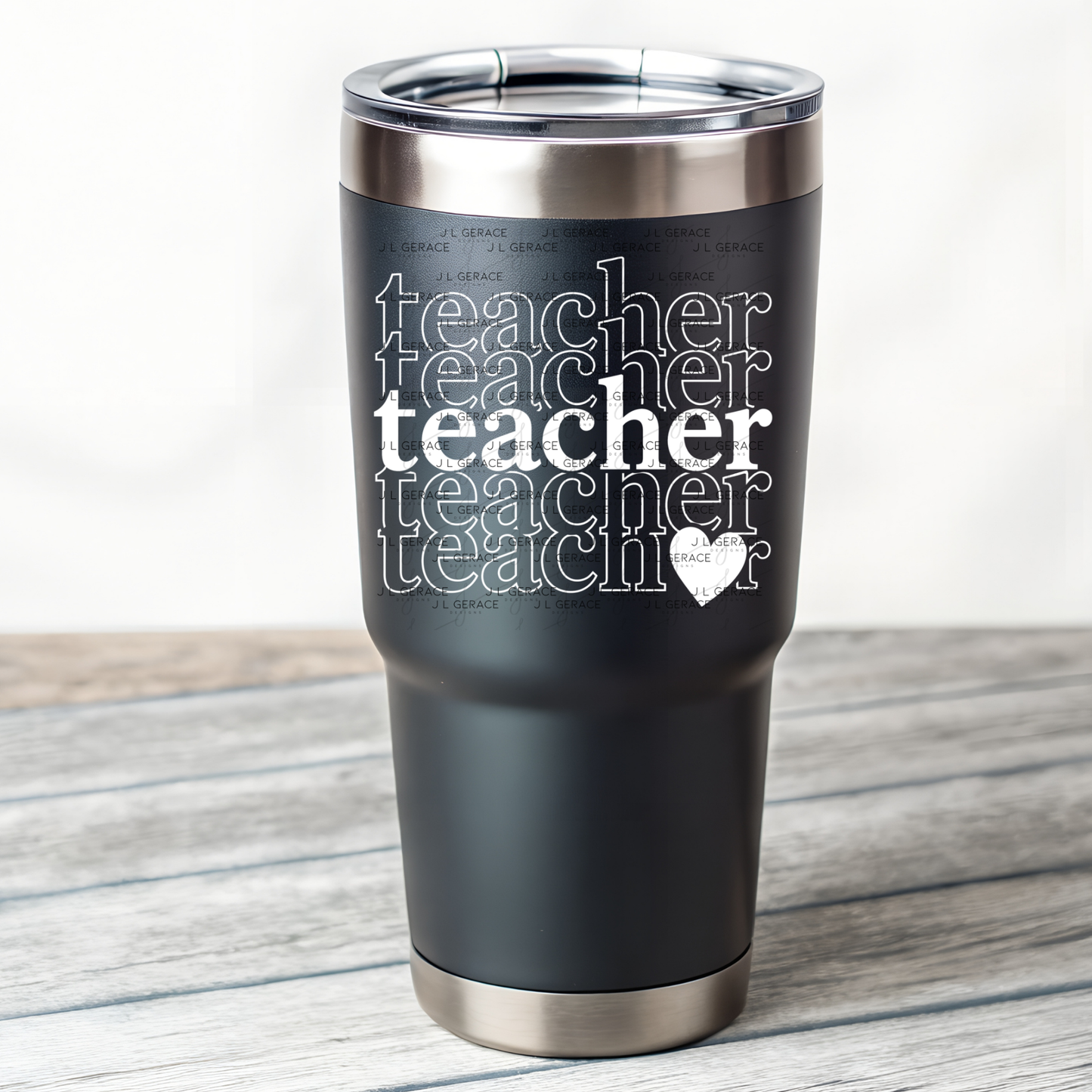 Teacher Teacher Heart PNG Digital Download (2 Colors)