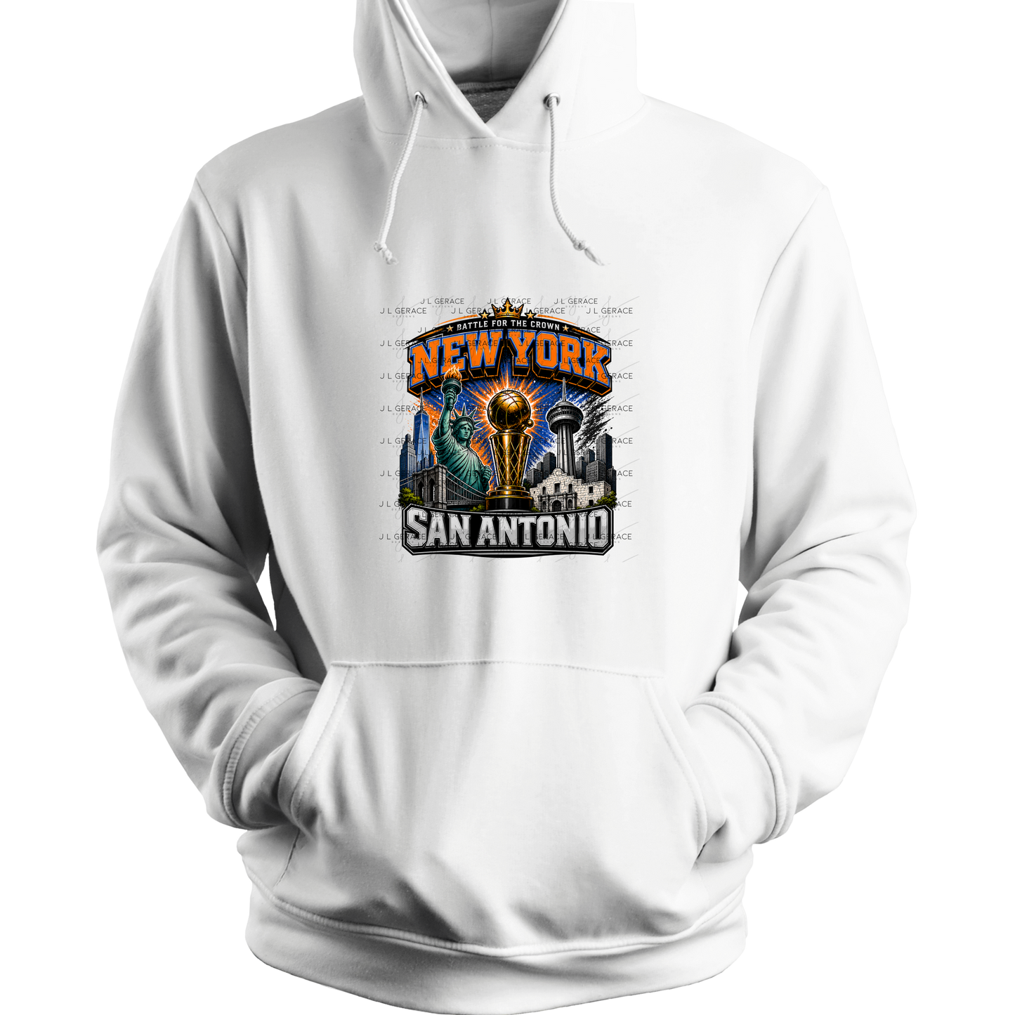 New York San Antonio Championship Trophy Basketball PNG Design