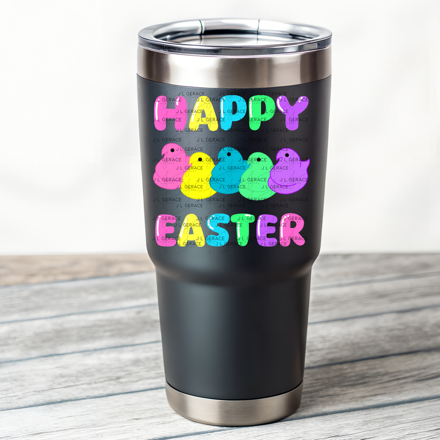 Happy Easter Chick Clipart Sublimation PNG Peeps Chick Colorful Design
