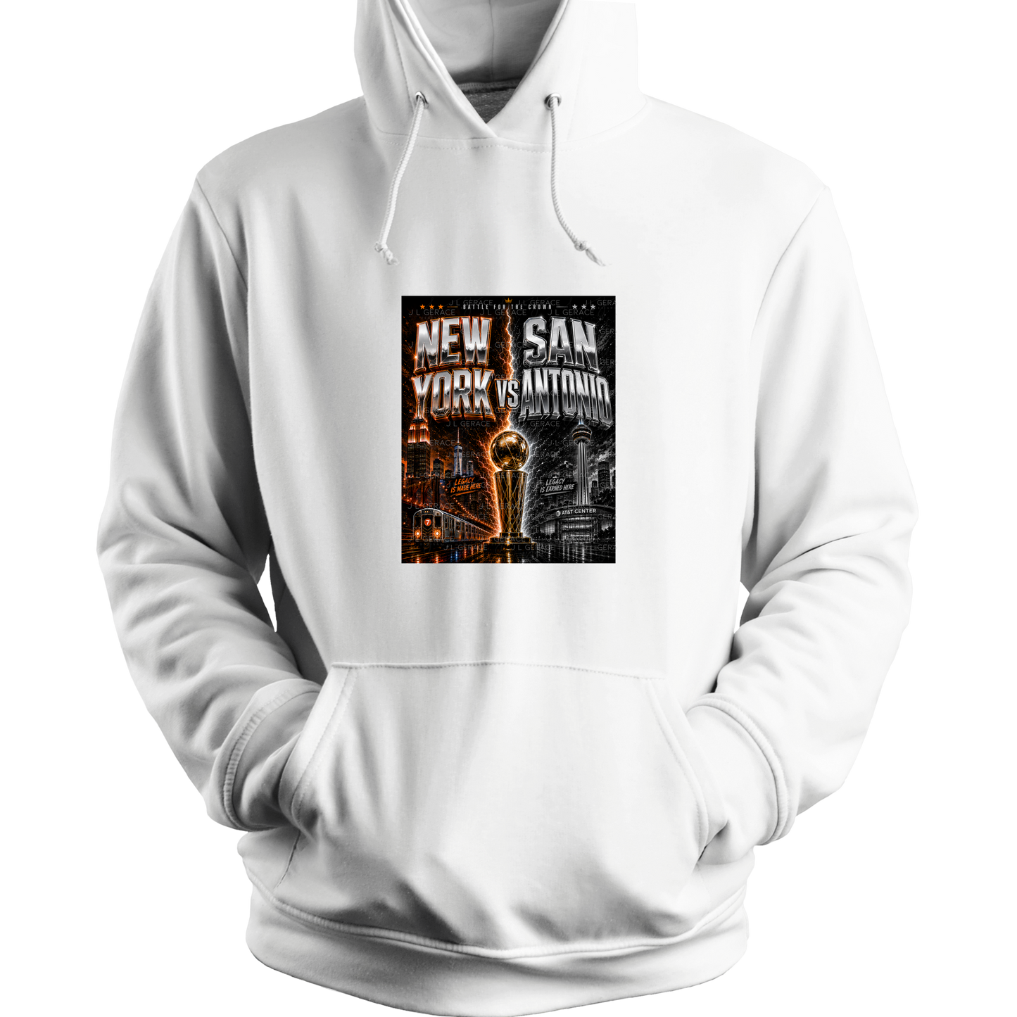 Chrome New York vs San Antonio Basketball Finals PNG Design