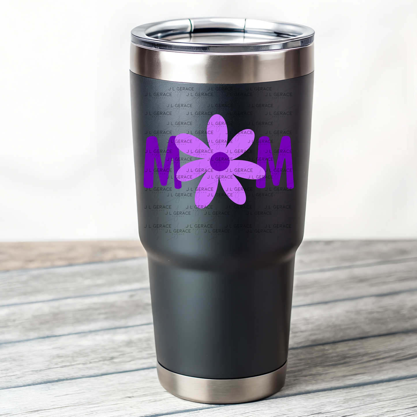 Mom Flower PNG Clipart Sublimation PNG Mothers Day Purple Daisy Design