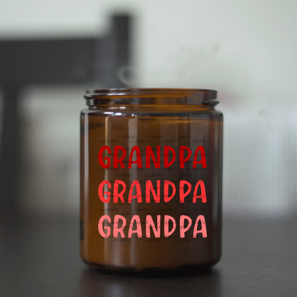 Grandpa PNG – Red Gradient Typography Sublimation Design