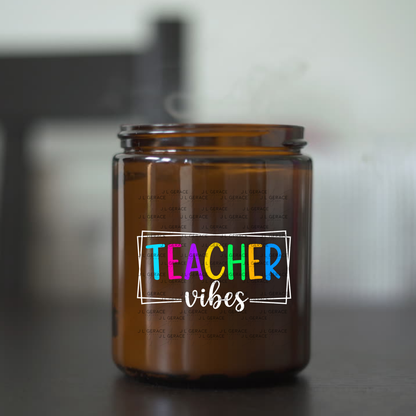 Teacher Vibes PNG Digital Download (4 Colors)