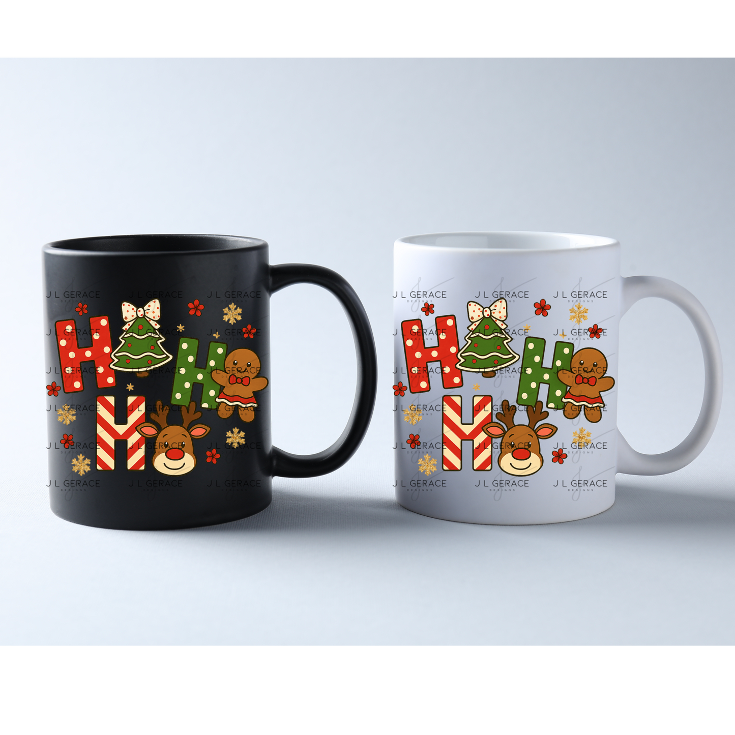 Ho Ho Ho Christmas PNG – Gingerbread, Reindeer & Tree Clipart