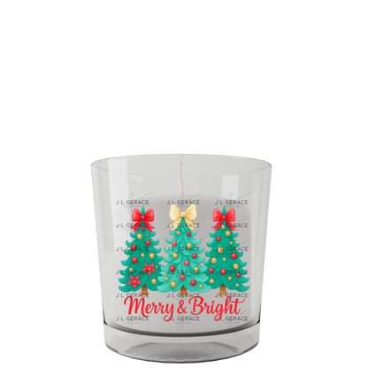 Merry & Bright Traditional Christmas Trees PNG Clipart