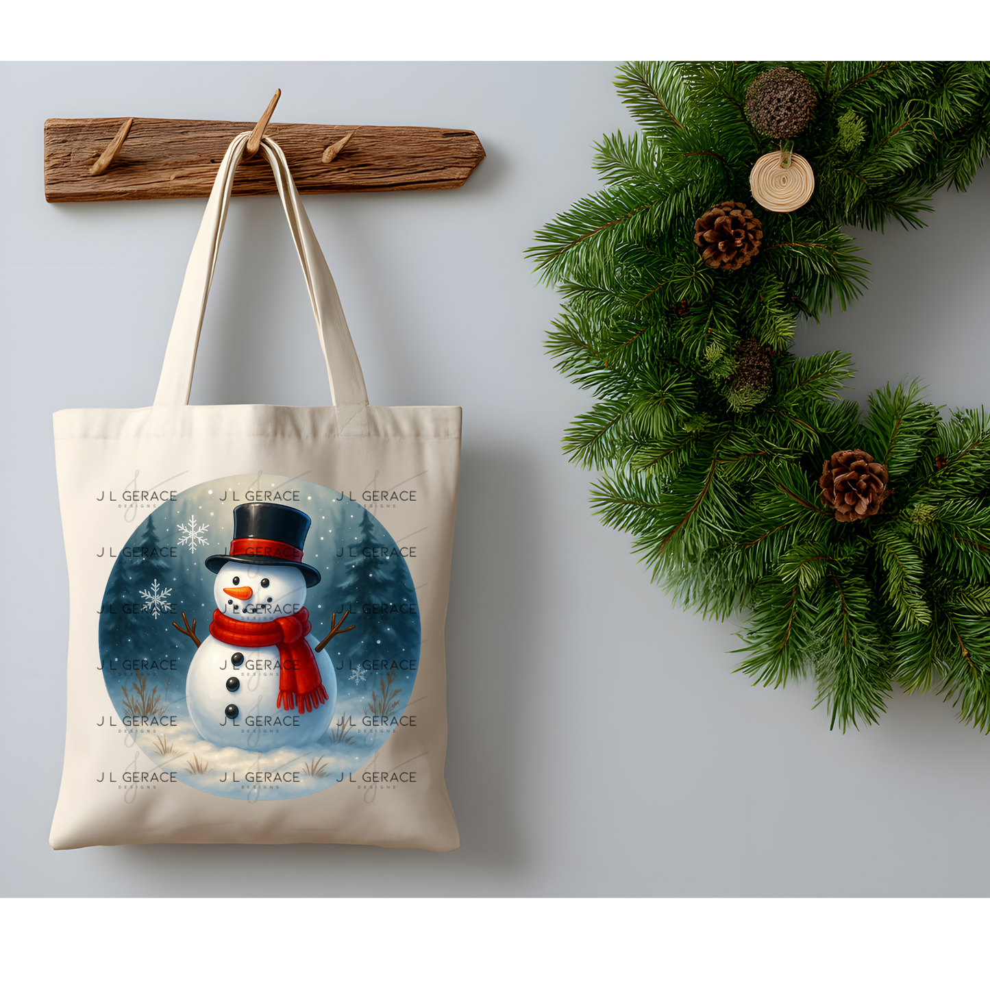 Classic Snowman PNG – Winter Snowman Clipart with Top Hat & Red Scarf