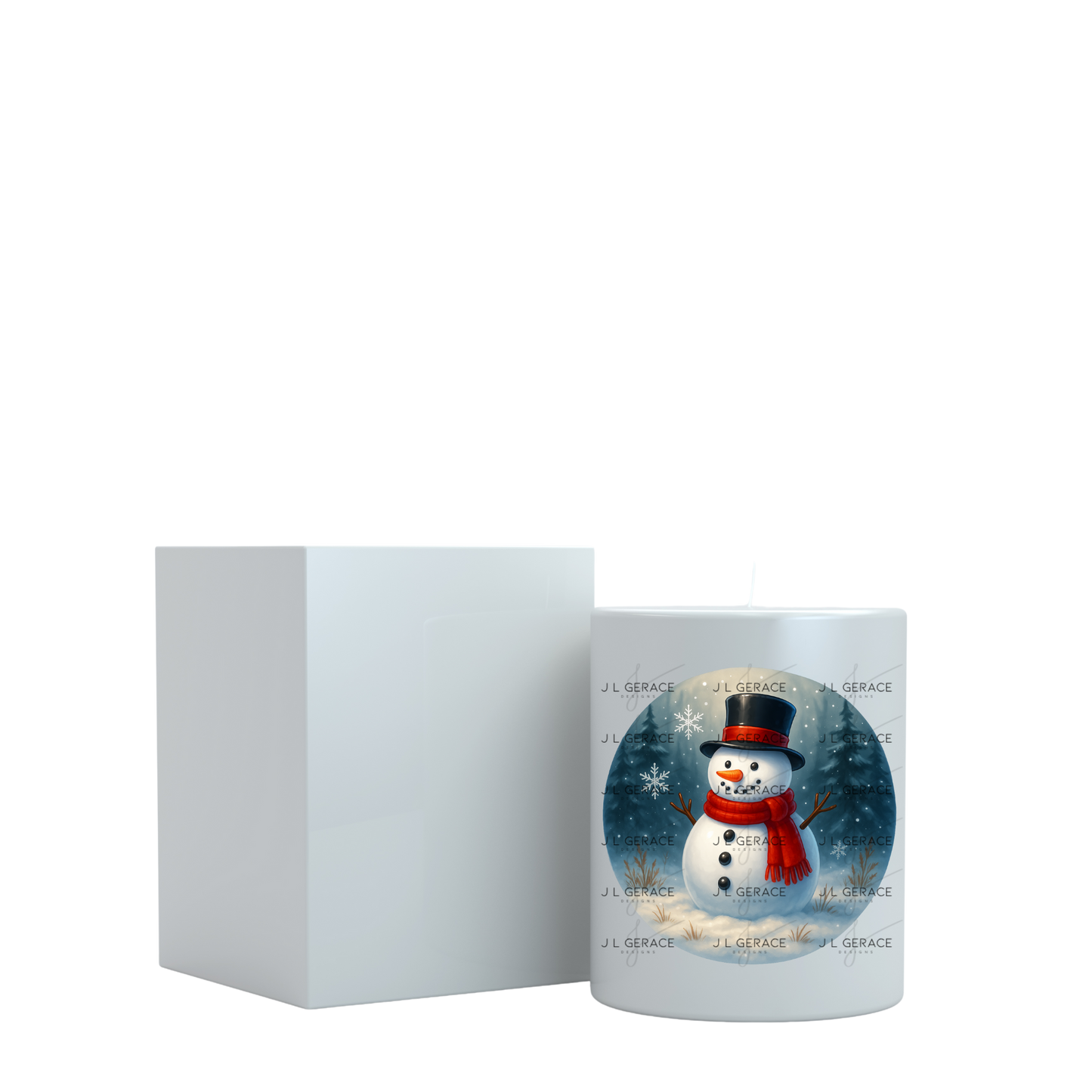 Classic Snowman PNG – Winter Snowman Clipart with Top Hat & Red Scarf