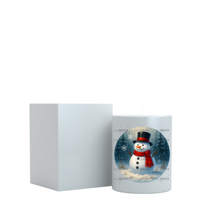 Classic Snowman PNG – Winter Snowman Clipart with Top Hat & Red Scarf