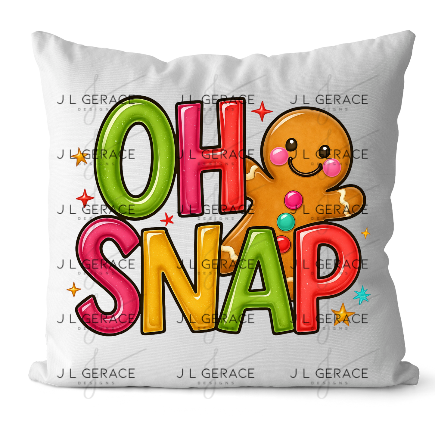 Oh Snap Gingerbread Man PNG – Cute Christmas Cookie Clipart