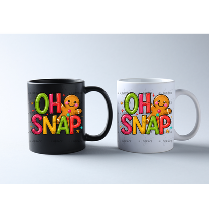Oh Snap Gingerbread Man PNG – Cute Christmas Cookie Clipart