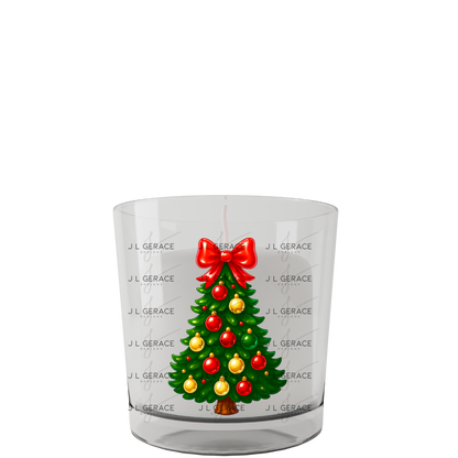 Glossy Red Bow Christmas Tree PNG Clipart – Red & Gold Ornament Holiday Design