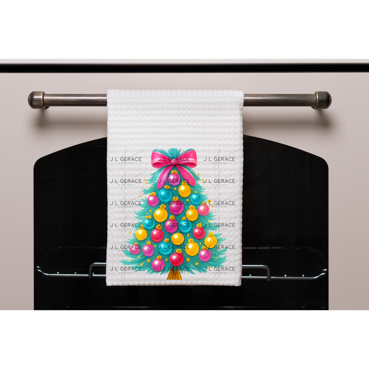 Pastel Glossy Christmas Tree PNG Clipart – Bright Holiday Ornament Design
