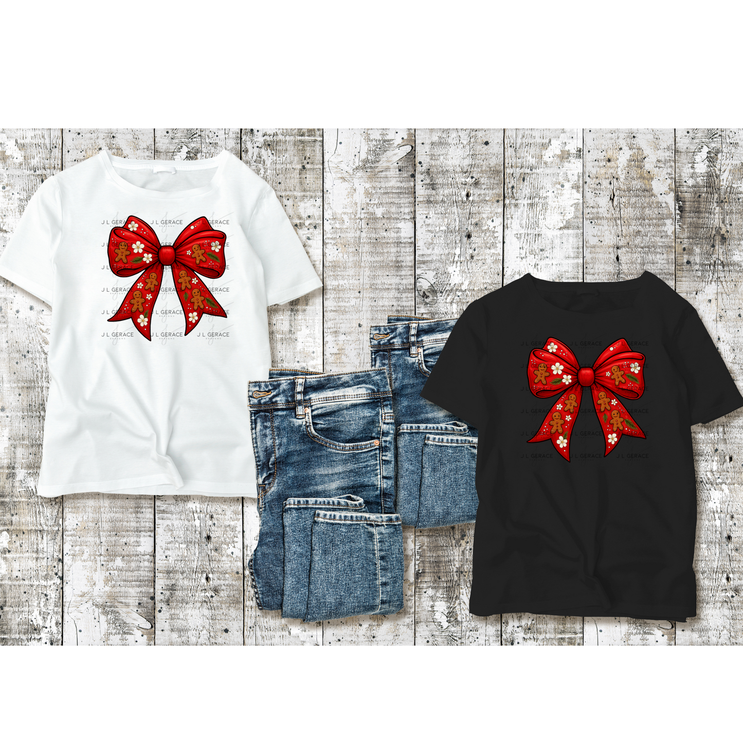 Gingerbread Red Christmas Bow PNG Clipart – Glossy Holiday Ribbon Design