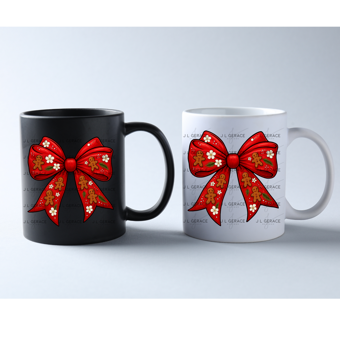 Gingerbread Red Christmas Bow PNG Clipart – Glossy Holiday Ribbon Design