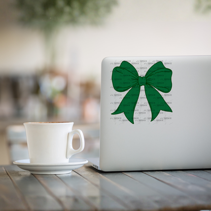 Green Bow PNG St Patricks Day Sublimation Clipart Digital Download