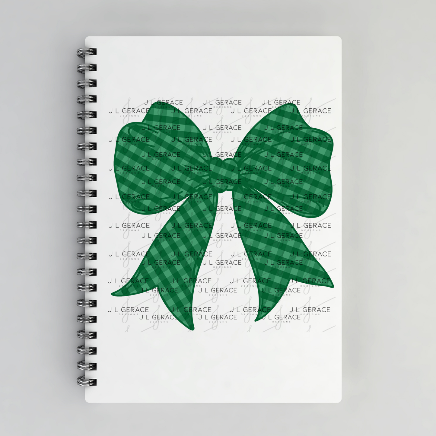 Green Gingham Bow PNG St Patricks Day Sublimation Clipart Digital Download
