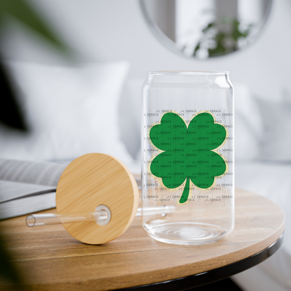 Shamrock PNG Gold Glitter Outline St Patricks Day Sublimation Digital Download