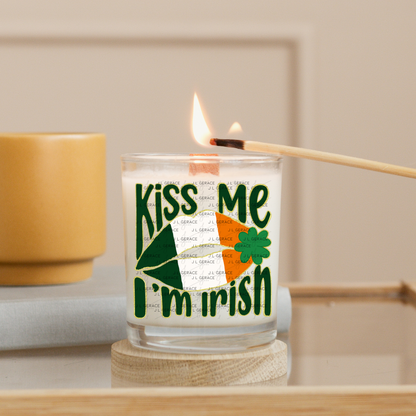 Kiss Me I’m Irish PNG Gold Glitter Outline Irish Flag Lips Digital Download