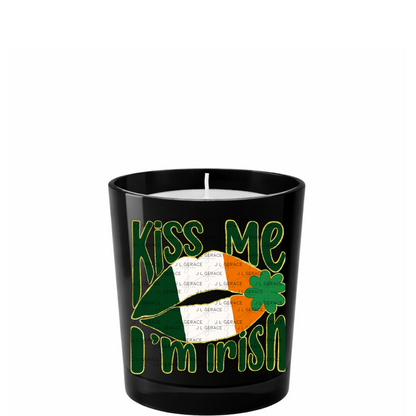 Kiss Me I’m Irish PNG Gold Glitter Outline Irish Flag Lips Digital Download