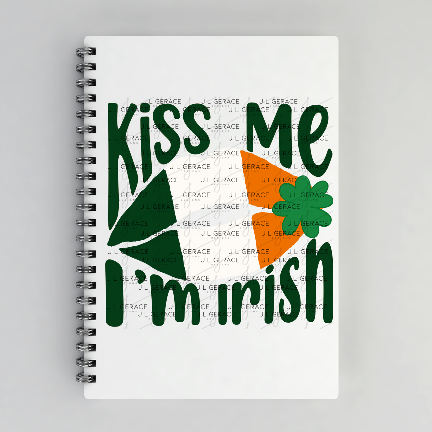Kiss Me I’m Irish PNG Irish Flag Lips Shamrock St Patricks Day Digital Download