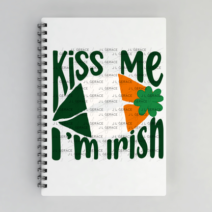 Kiss Me I’m Irish PNG Irish Flag Lips Shamrock St Patricks Day Digital Download