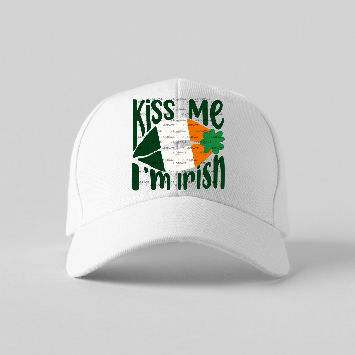 Kiss Me I’m Irish PNG Irish Flag Lips Shamrock St Patricks Day Digital Download