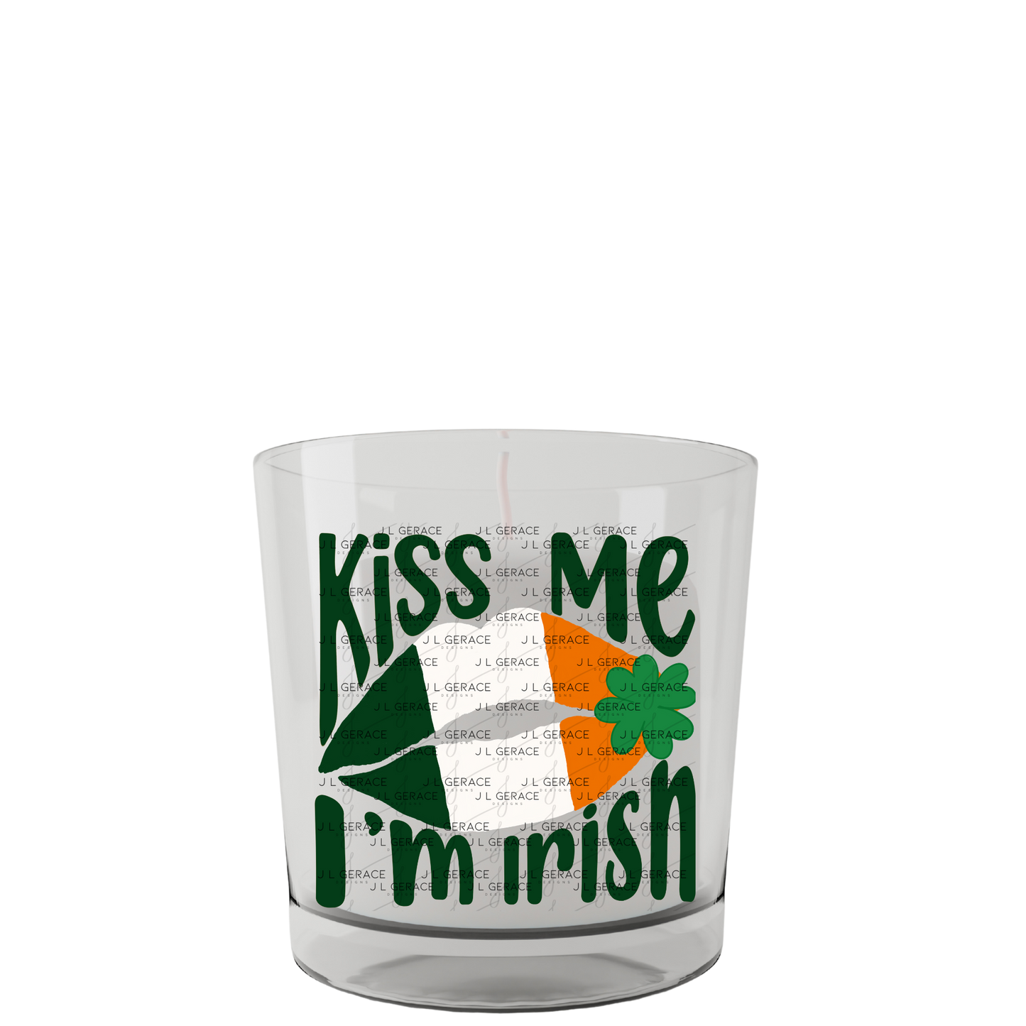 Kiss Me I’m Irish PNG Irish Flag Lips Shamrock St Patricks Day Digital Download