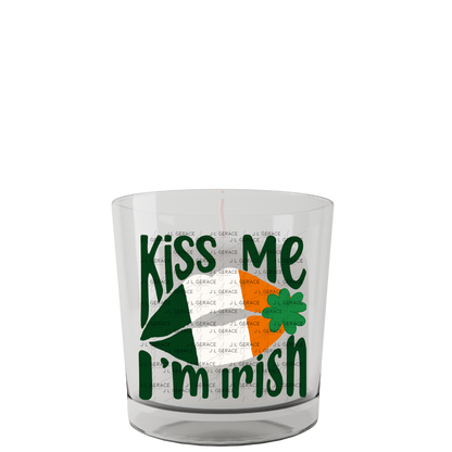 Kiss Me I’m Irish PNG Irish Flag Lips Shamrock St Patricks Day Digital Download