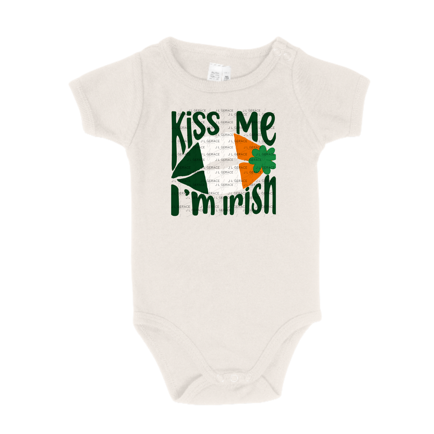Kiss Me I’m Irish PNG Irish Flag Lips Shamrock St Patricks Day Digital Download