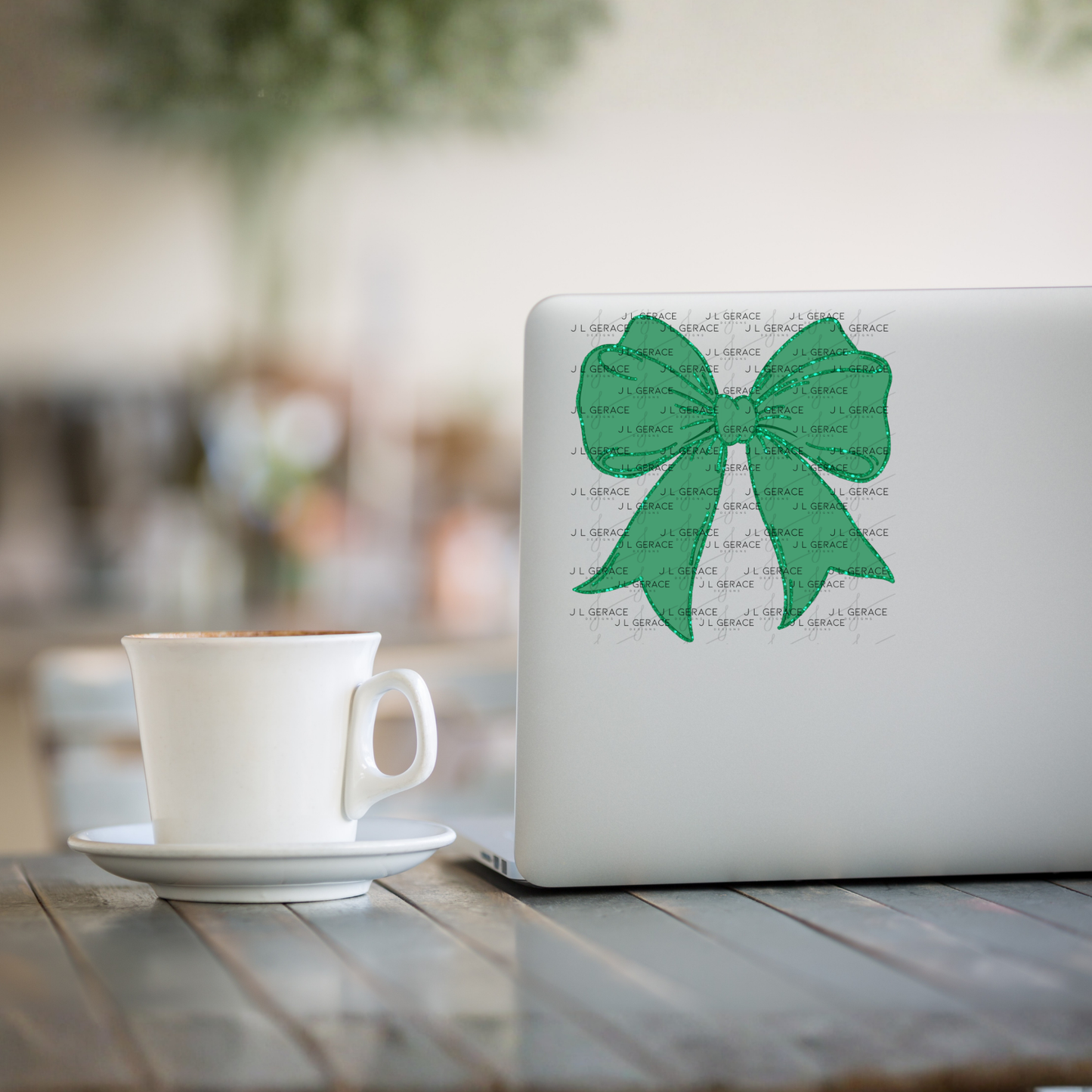 Green Glitter Bow PNG, St Patrick Bow Clipart, Emerald Glitter Ribbon Design, Sublimation PNG Download