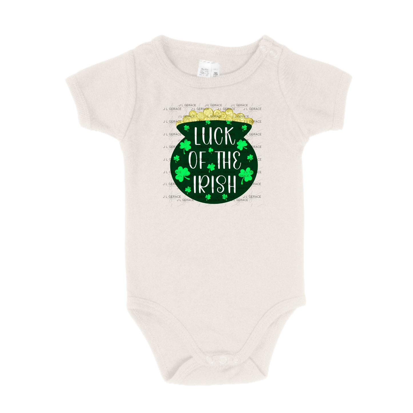 Luck of the Irish PNG St Patricks Day Sublimation Design Pot of Gold Shamrock Shirt Clipart Digital Download